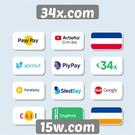 Métodos de pagamento aceitos no site 34x.com